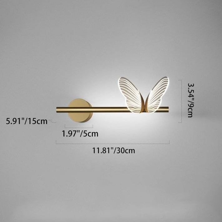 Iron Aluminum Acrylic Strip Wall Lamp
