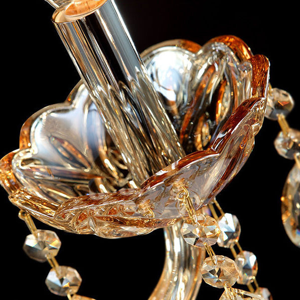 Glass Fabric Crystal Goat's Wall Lamp