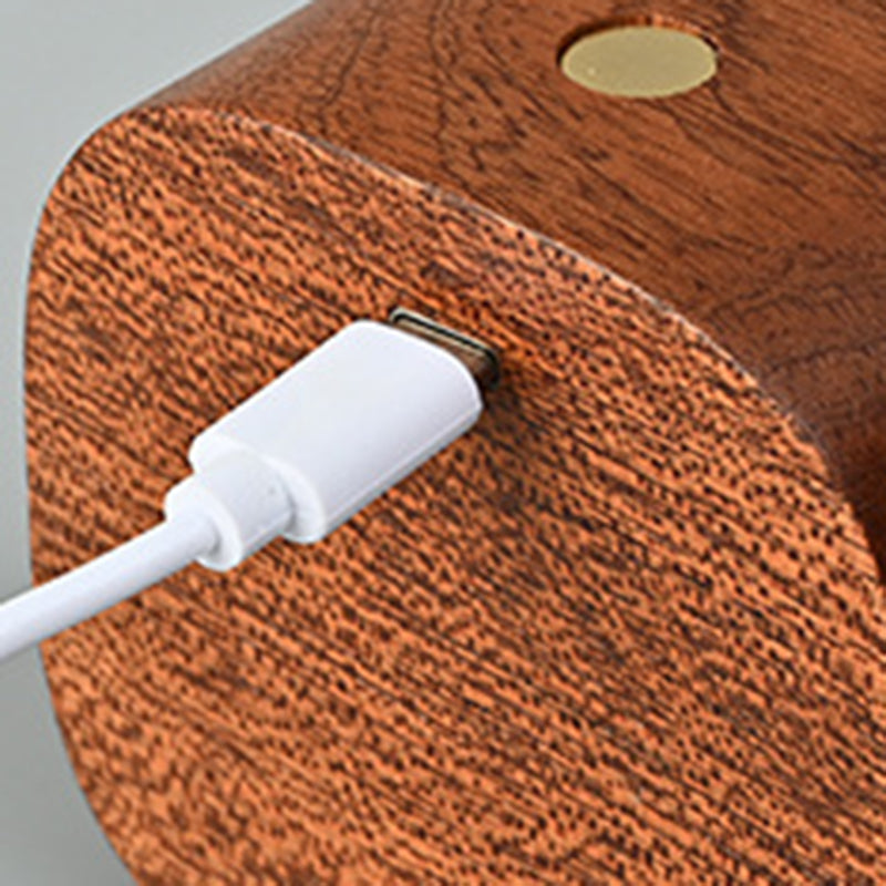 Rechargeable Radar Sensor Wood Wall Lamp