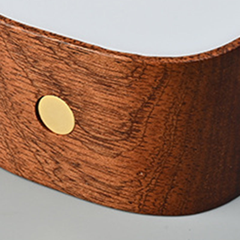 Rechargeable Radar Sensor Wood Wall Lamp