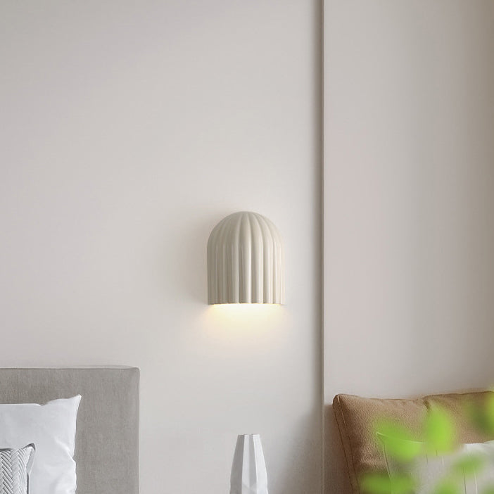 Iron Resin Oval Striped 2-Light Wall Lamp