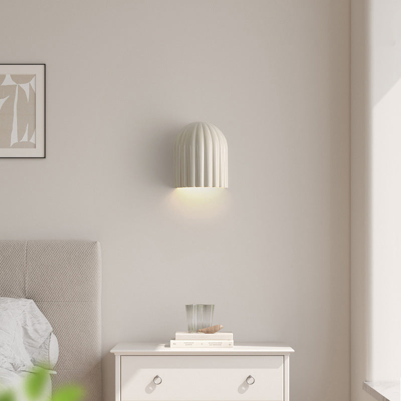 Iron Resin Oval Striped 2-Light Wall Lamp