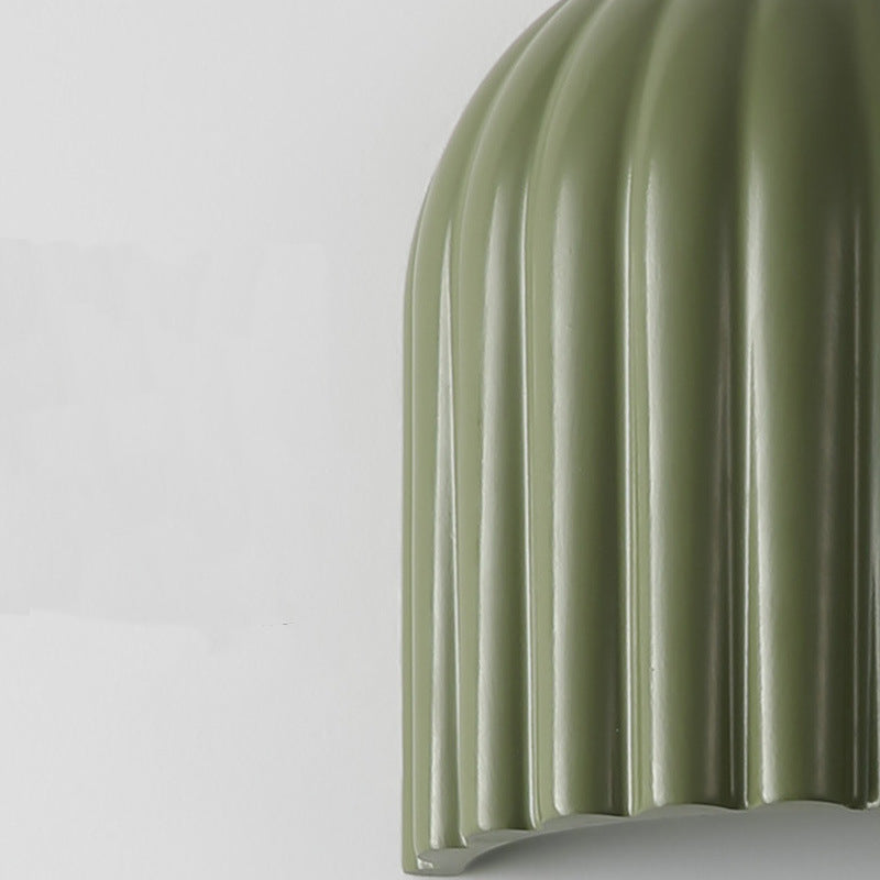 Iron Resin Oval Striped 2-Light Wall Lamp