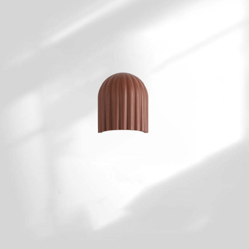 Iron Resin Oval Striped 2-Light Wall Lamp