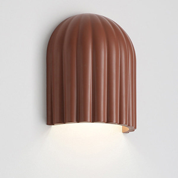 Iron Resin Oval Striped 2-Light Wall Lamp