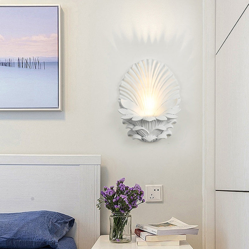 Resin Hardware Glass Candlestick Wall Lamp