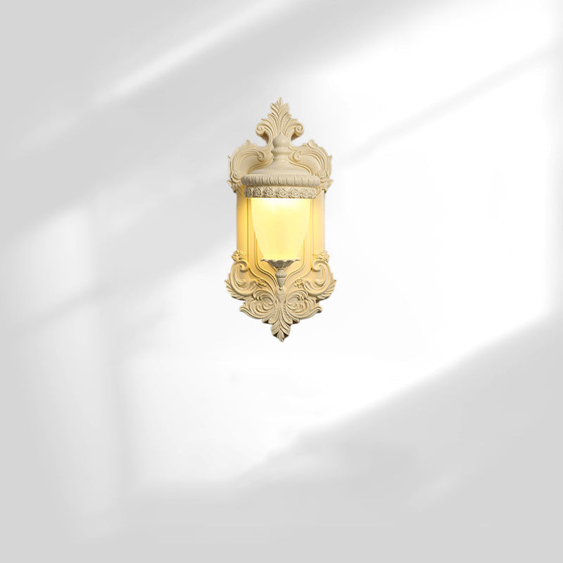 Resin Hardware Glass Candlestick Wall Lamp
