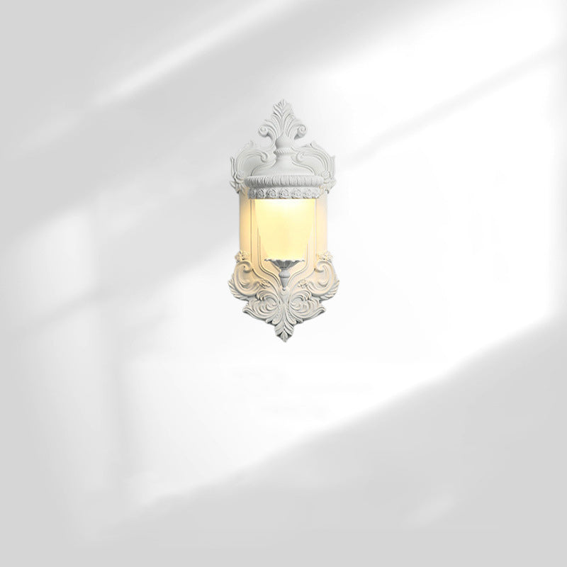 Resin Hardware Glass Candlestick Wall Lamp