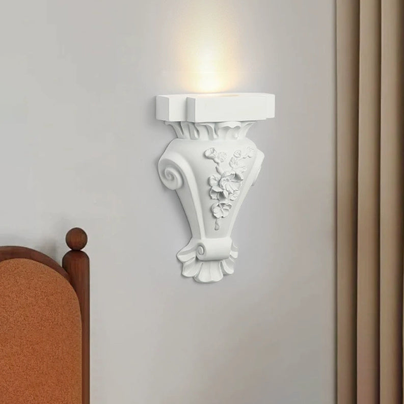 Resin Hardware Candlestick Roman Wall Lamp