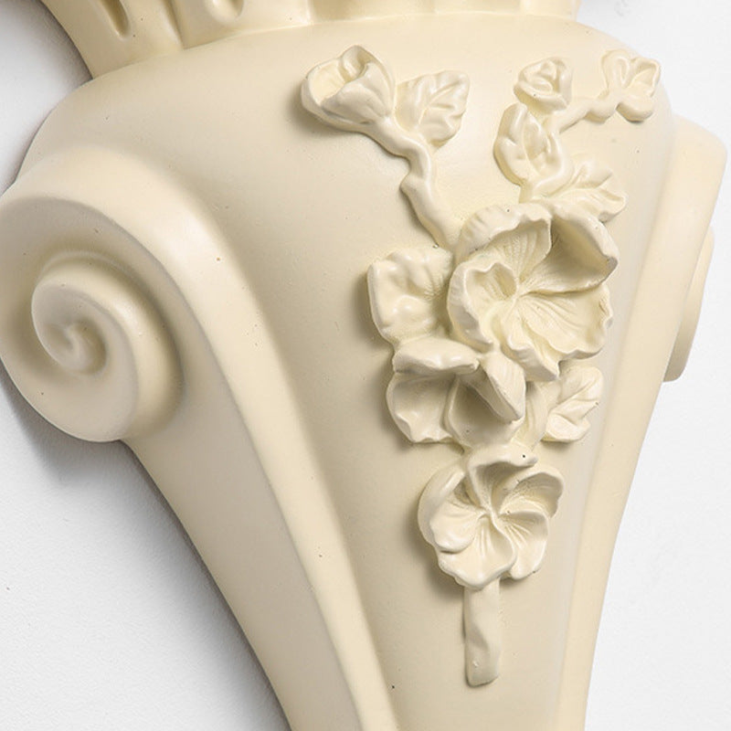 Resin Hardware Candlestick Roman Wall Lamp