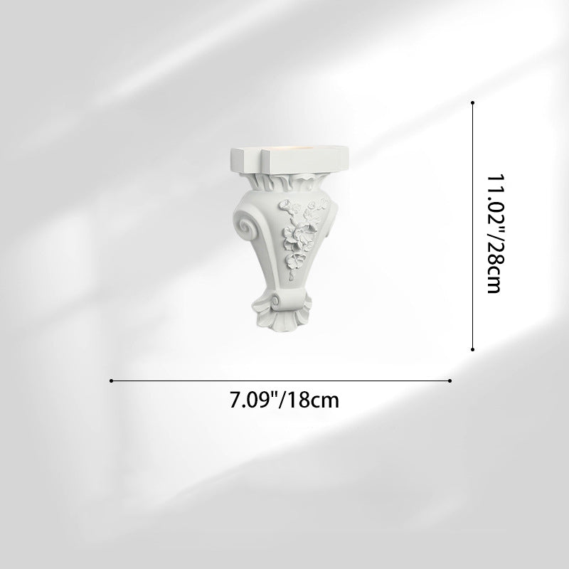 Resin Hardware Candlestick Roman Wall Lamp