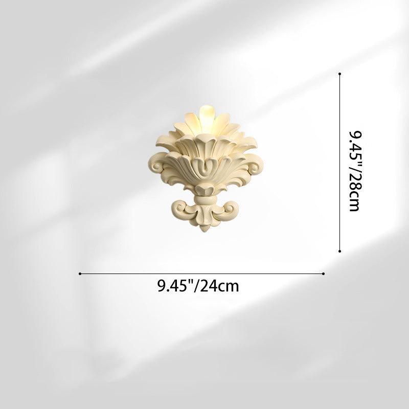 Resin Hardware Candlestick Roman Wall Lamp