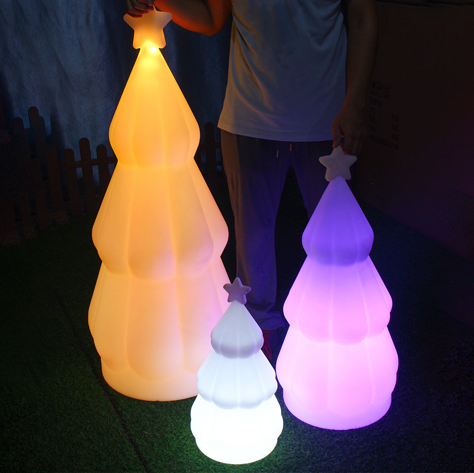 Rechargeable PE Christmas Tree Outdoor Light