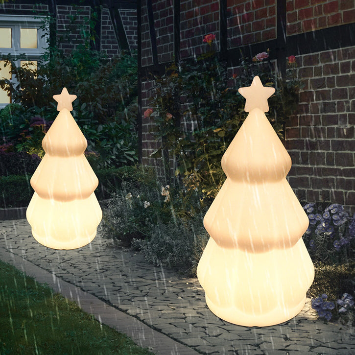 Rechargeable PE Christmas Tree Outdoor Light