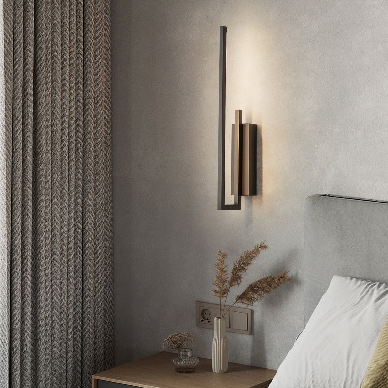 All Copper Line Crooked Wall Lamp