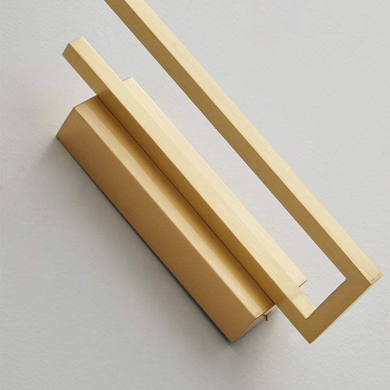 All Copper Line Crooked Wall Lamp