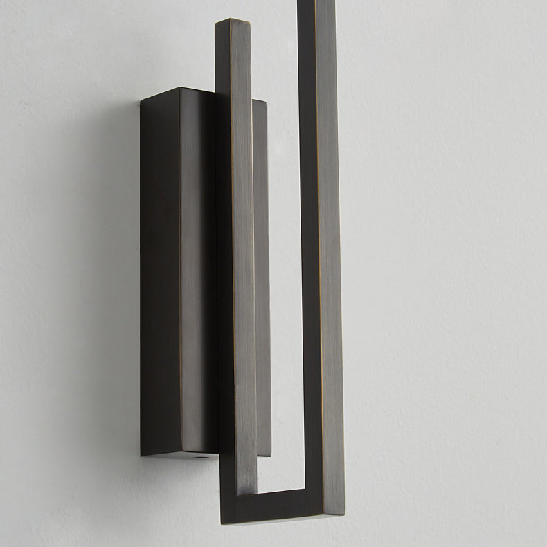 All Copper Line Crooked Wall Lamp