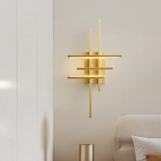 All Copper Line Crooked Wall Lamp
