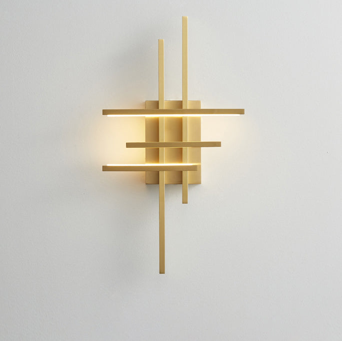 All Copper Line Crooked Wall Lamp