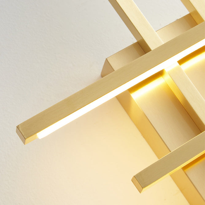 All Copper Line Crooked Wall Lamp
