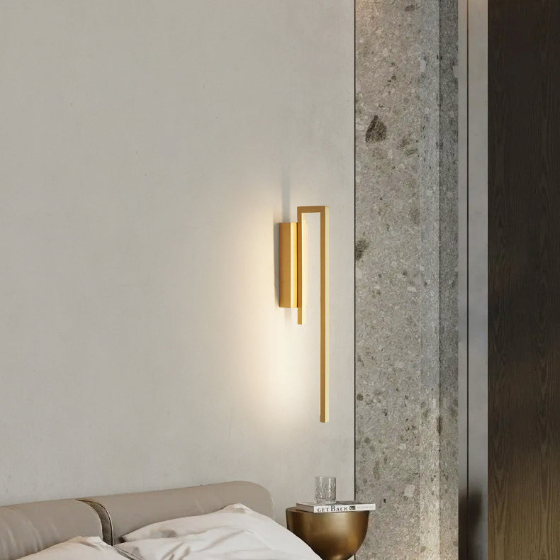 All Copper Line Crooked Wall Lamp