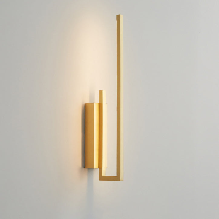 All Copper Line Crooked Wall Lamp