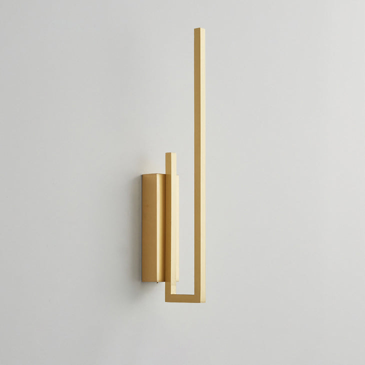 All Copper Line Crooked Wall Lamp
