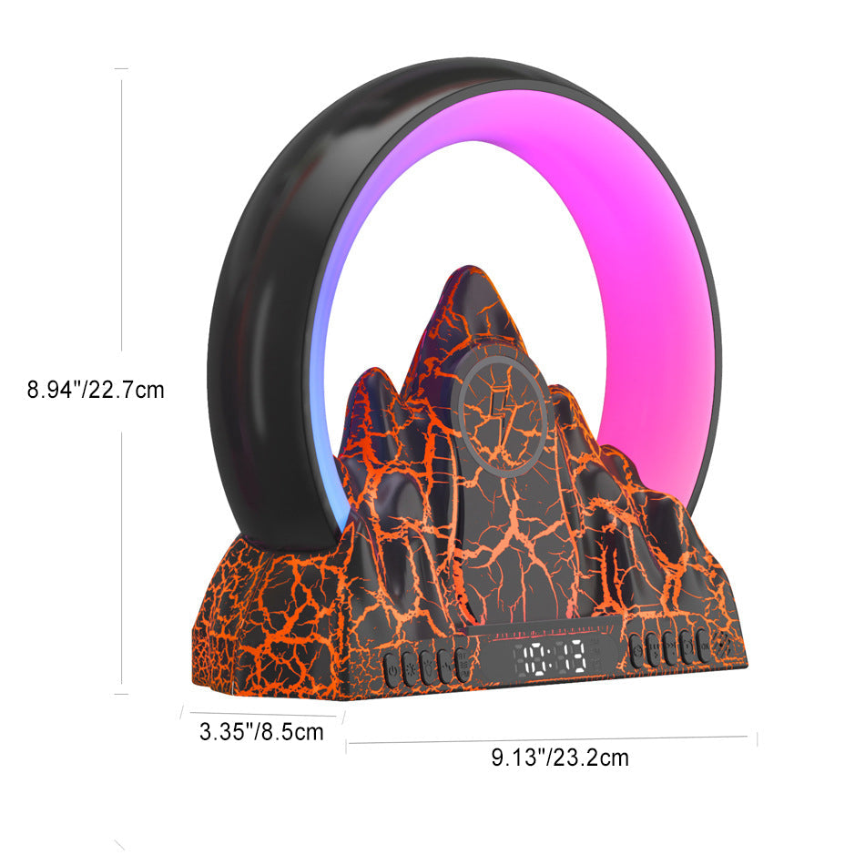 ABS Rechargeable Bluetooth Circle Table Lamp