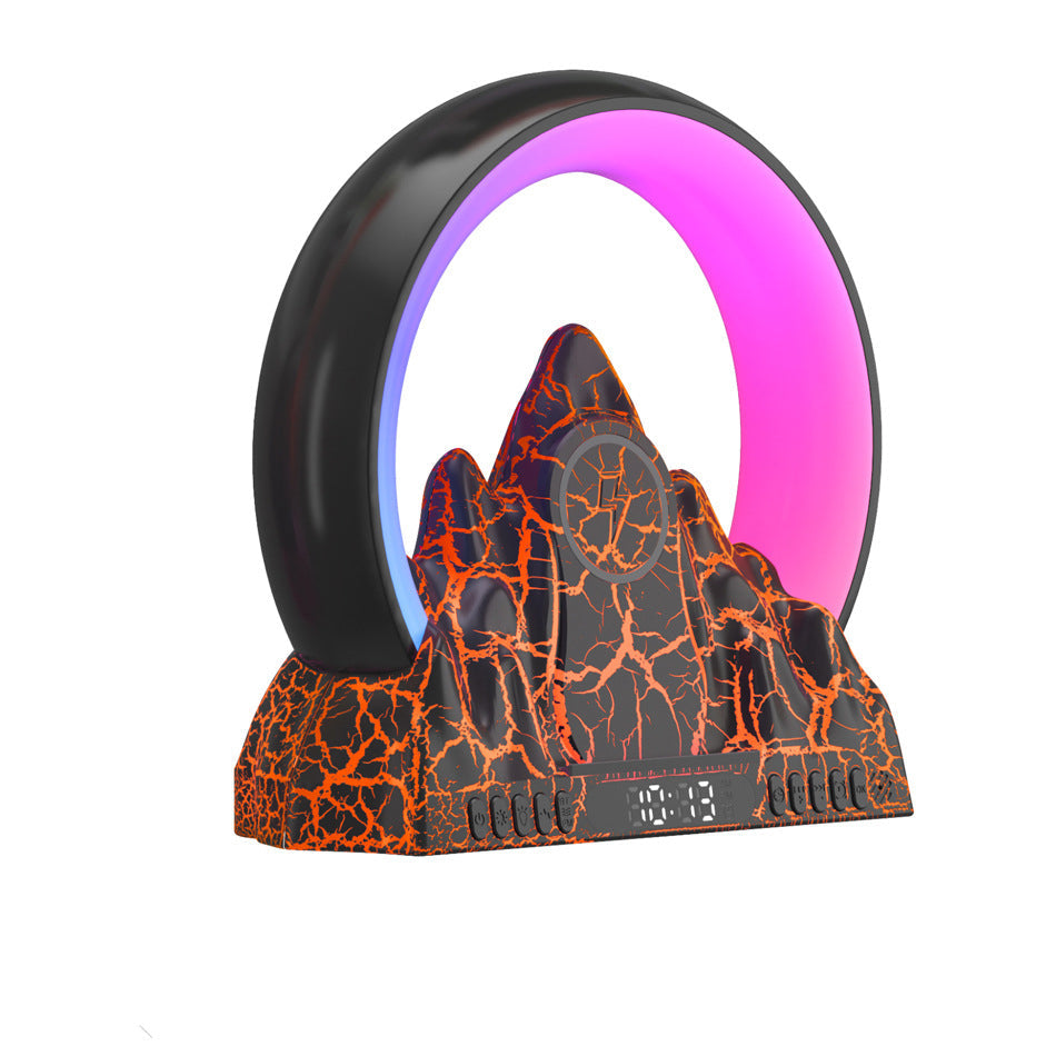 ABS Rechargeable Bluetooth Circle Table Lamp