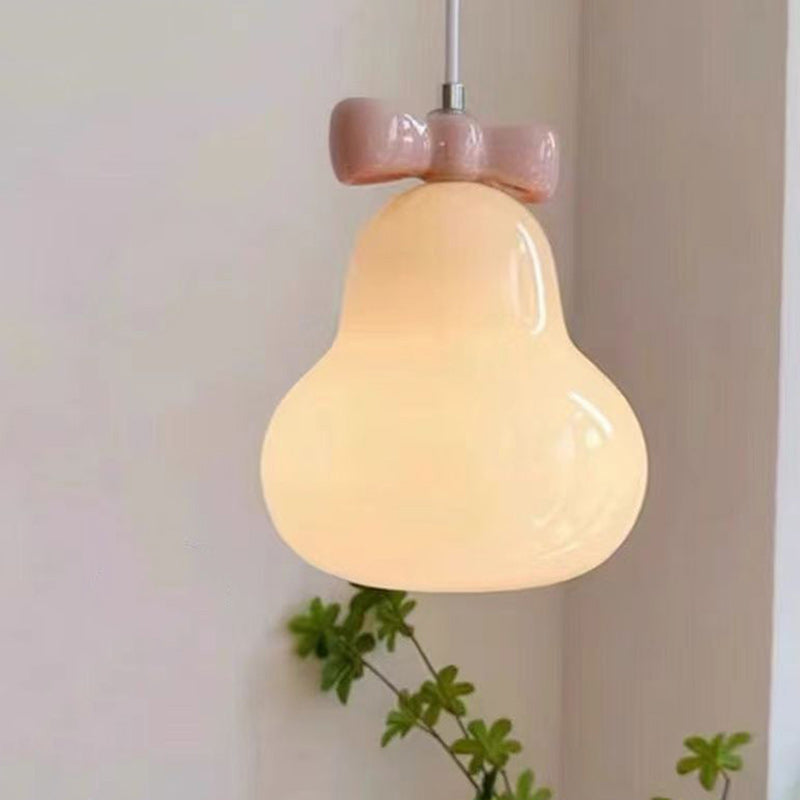 Iron Ceramic Glass Gourd Wall Lamp