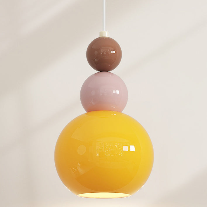 Hardware Glass Floral Ball Wall Lamp