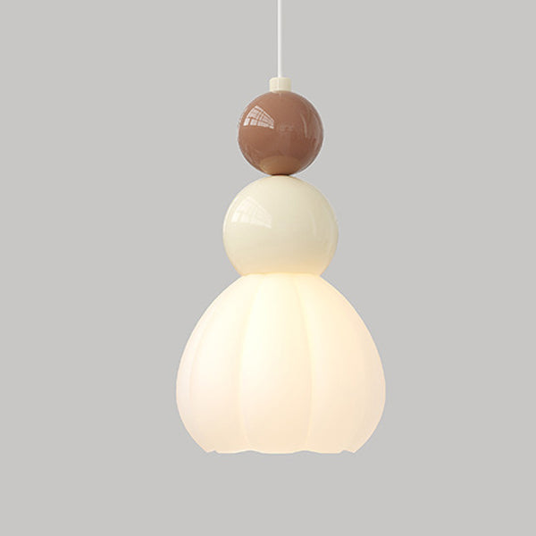 Hardware Glass Floral Ball Wall Lamp