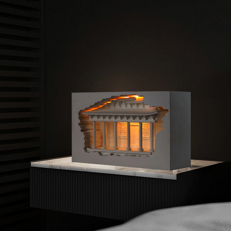 Plaster Embossed Palace Human Wall Lamp