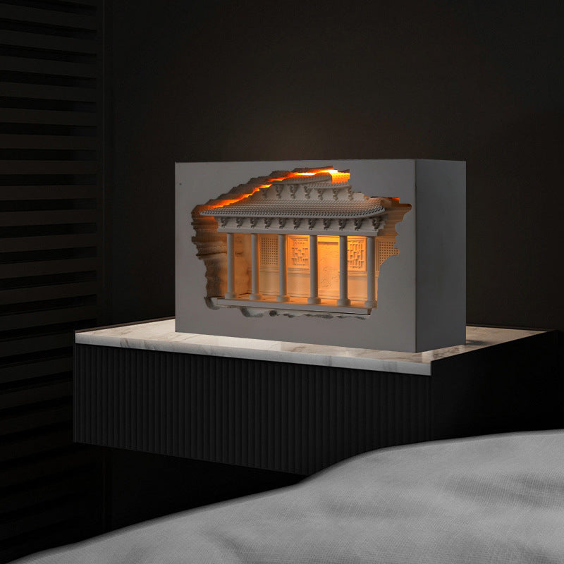 Plaster Embossed Palace Human Wall Lamp