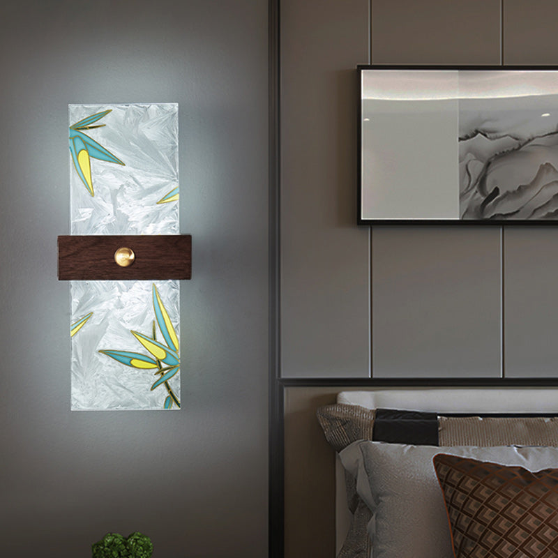 Walnut Copper PVC Enamel Wall Lamp