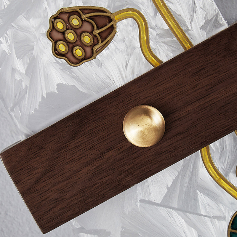 Walnut Copper PVC Enamel Wall Lamp