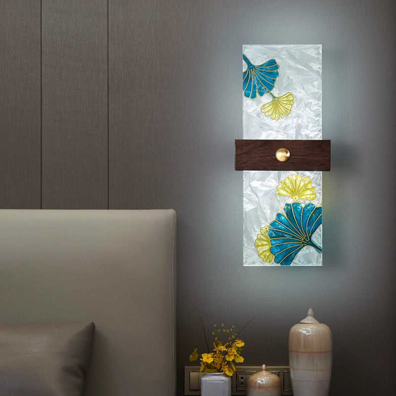 Walnut Copper PVC Enamel Wall Lamp