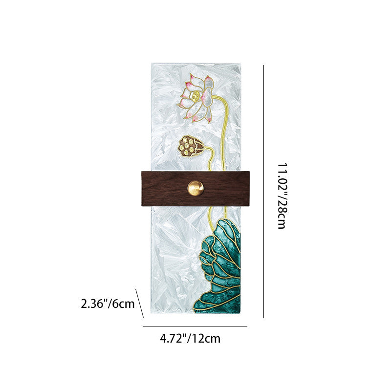 Walnut Copper PVC Enamel Wall Lamp