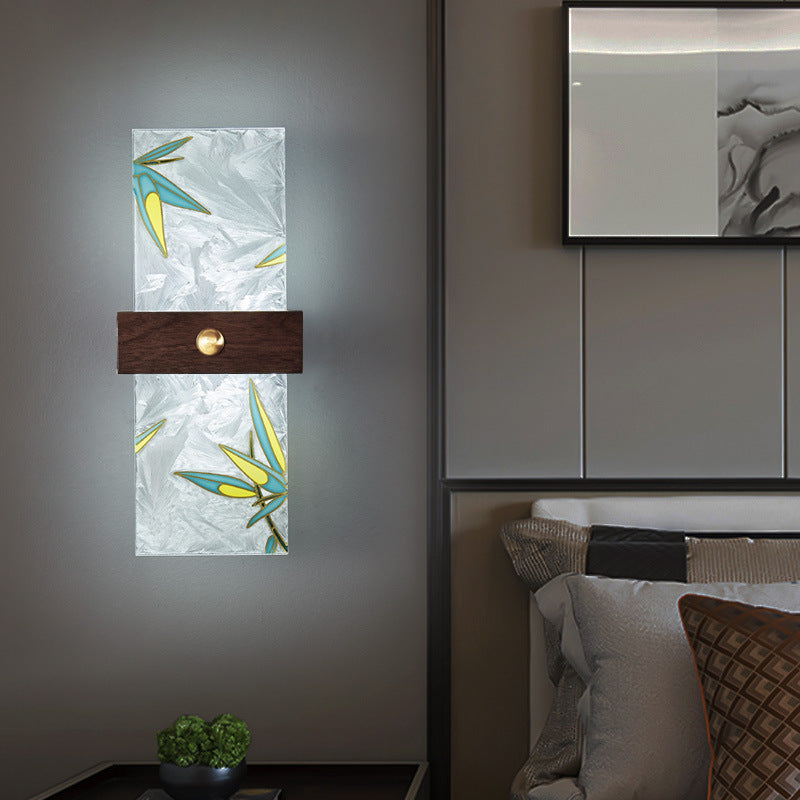 Walnut Copper PVC Enamel Wall Lamp