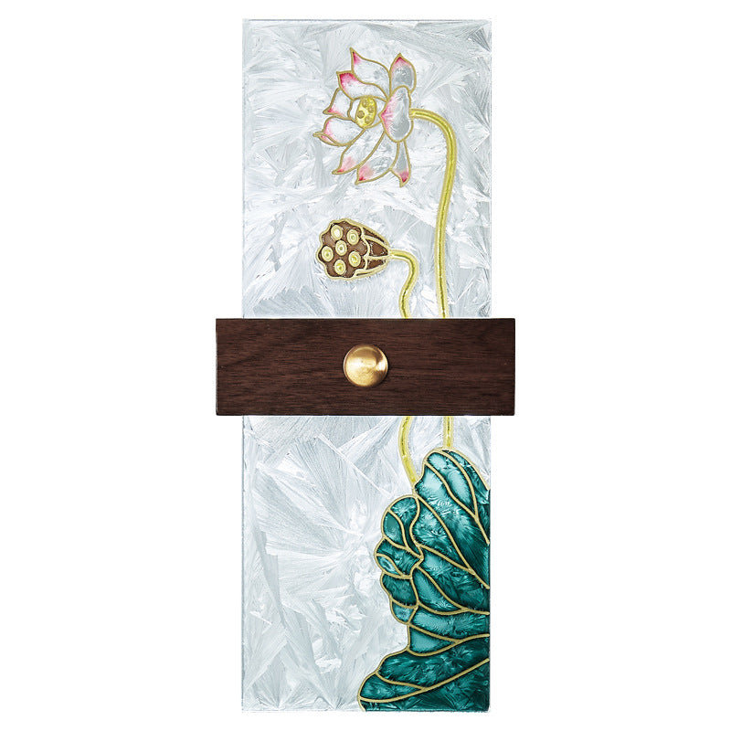 Walnut Copper PVC Enamel Wall Lamp