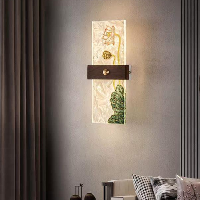 Walnut Copper PVC Enamel Wall Lamp