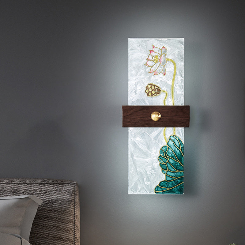 Walnut Copper PVC Enamel Wall Lamp