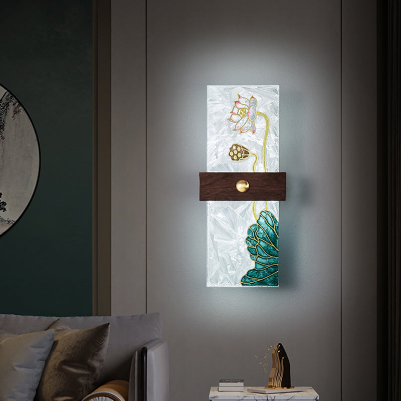 Walnut Copper PVC Enamel Wall Lamp