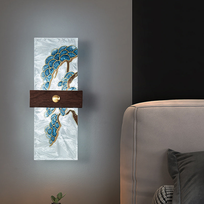 Walnut Copper PVC Enamel Wall Lamp