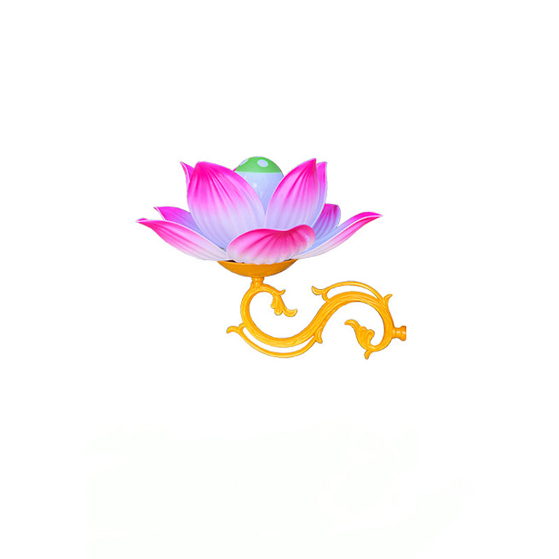 Plastic Aluminum Lotus Patio Outdoor Light