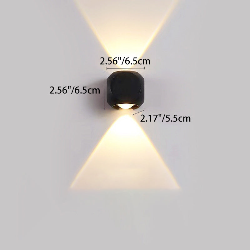 Aluminum Dice Cube Patio Outdoor Light