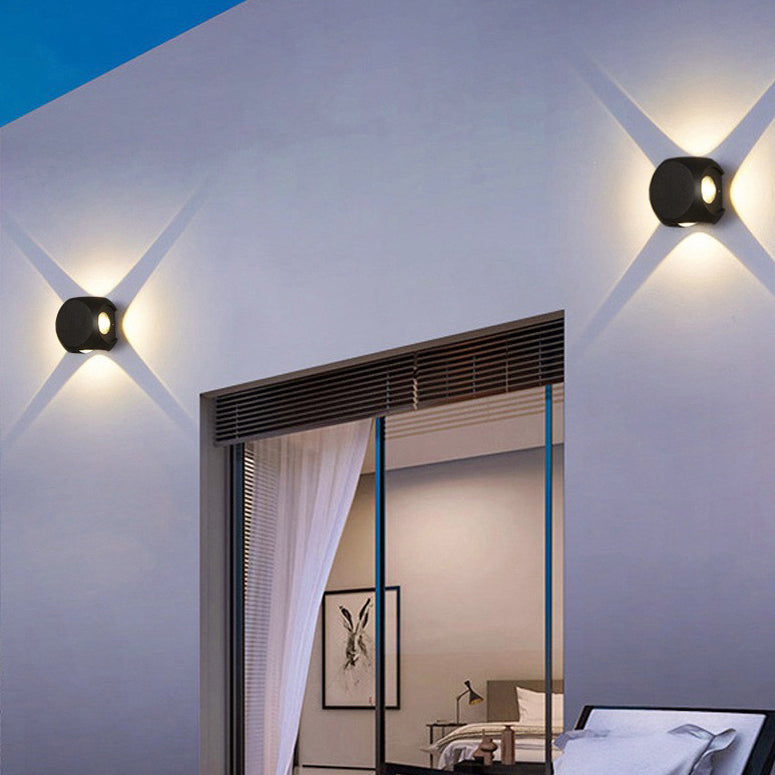 Aluminum Dice Cube Patio Outdoor Light