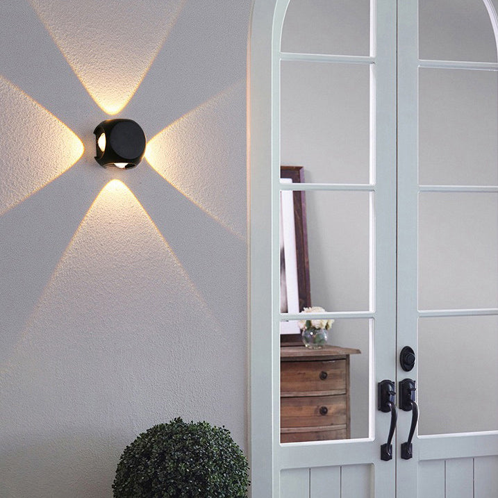 Aluminum Dice Cube Patio Outdoor Light