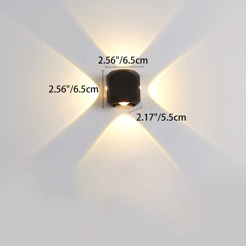 Aluminum Dice Cube Patio Outdoor Light