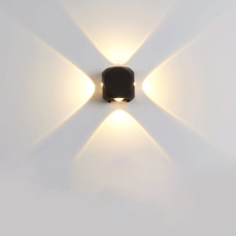 Aluminum Dice Cube Patio Outdoor Light